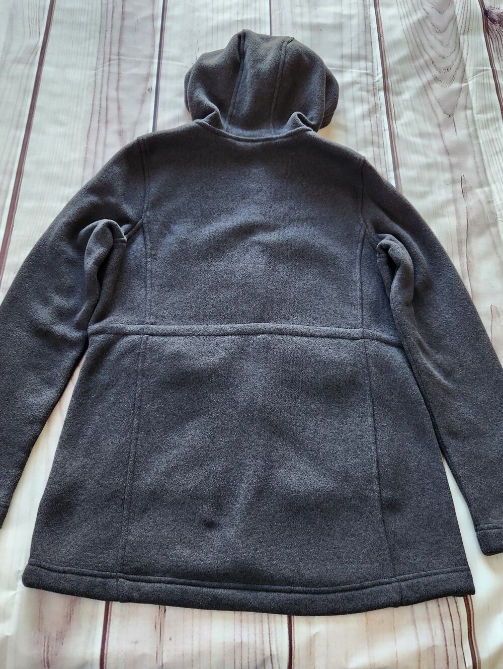 The North Face "Crescent Parka" Fleece Coat Heather Dark Gray | Women's Size M - Picture 7 of 12